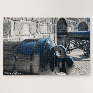 Cannons Edinburgh Castle. Jigsaw Puzzle