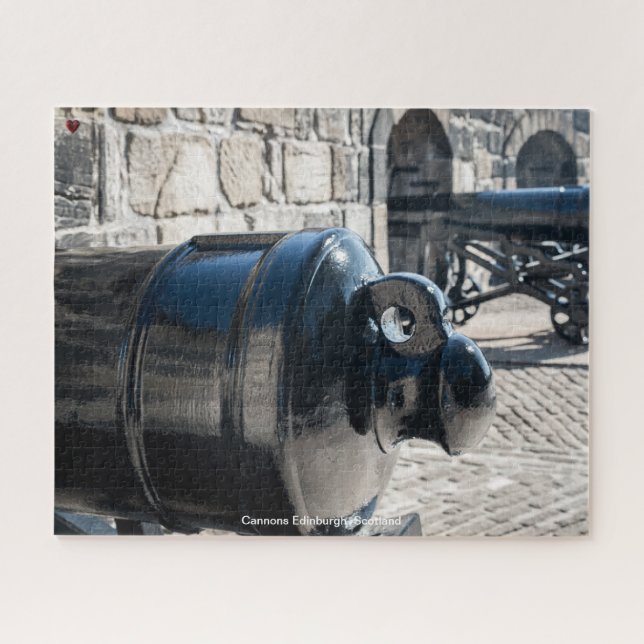 Cannons Edinburgh Scotland Jigsaw Puzzle (Horizontal)