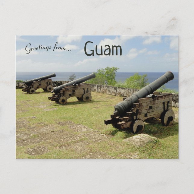 Cannons in Guam Postcard (Front)