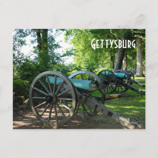 Cannons of Gettysburg National Military Park Postcard