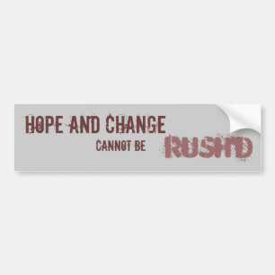 CANNOT BE RUSH'D BUMPER STICKER