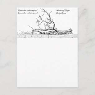 Cannot Live Without My Soul Wuthering Heights Postcard