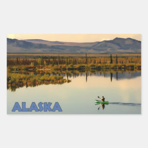 Canoe Alaska Sticker
