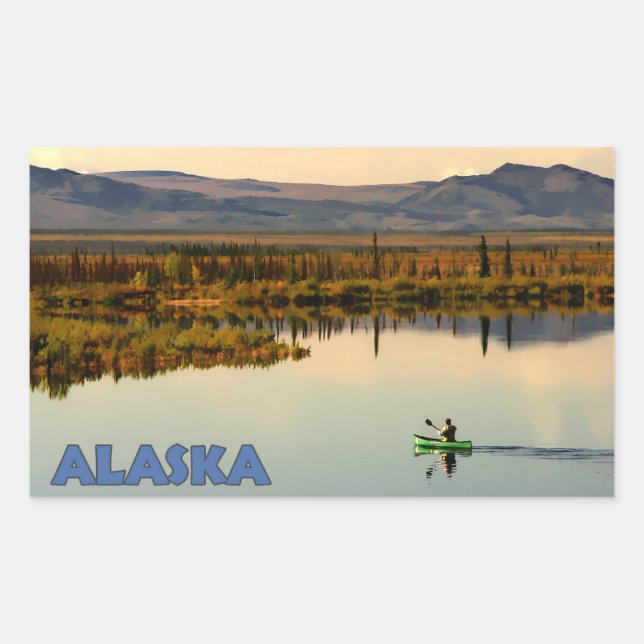 Canoe Alaska Sticker (Front)