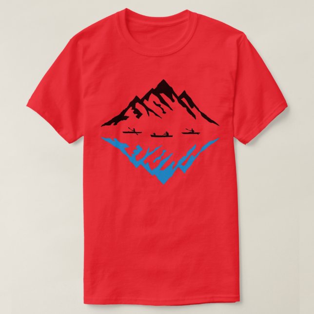 Canoe amp Mountains 2 T-Shirt (Design Front)