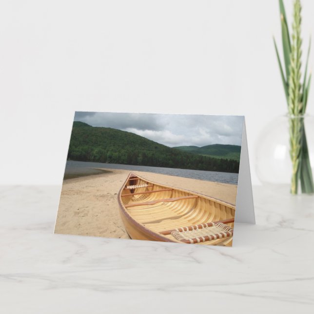 Canoe at Water's Edge Note Card (Front)