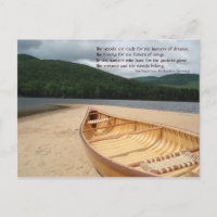 Canoe at Water's Edge Postcard
