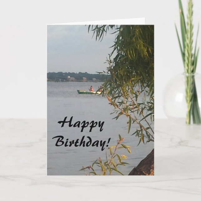 Canoe Birthday Card (Front)
