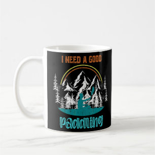 Canoe Boating  Kayaker Paddling Retro Outdoor Kaya Coffee Mug