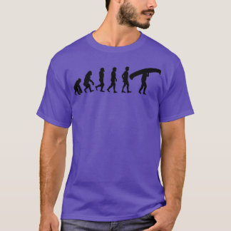 Canoe Canoeing Canoeists Canoeing Evolution T-Shirt