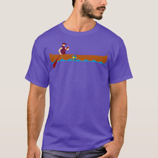 Canoe Canoeing Sweden Funny Gift Idea T-Shirt