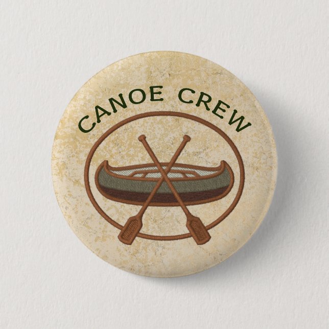 Canoe Crew Canoeing 2 Inch Round Button (Front)