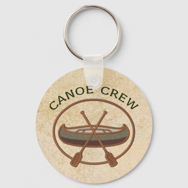 Canoe Crew Canoeing Water Sports Keychain (Front)