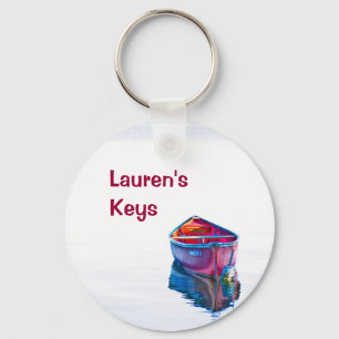 Canoe Evening Keychain