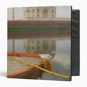 Canoe in water with Taj Mahal, Agra, India Binder