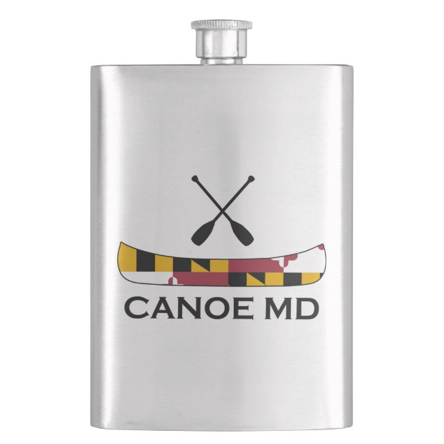 Canoe Maryland Hip Flask (Front)
