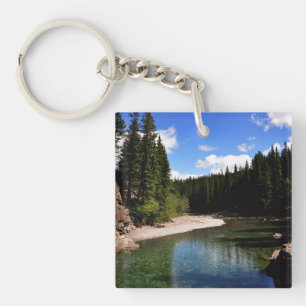 Canoe Meadows Kananaskis Canada Keychain