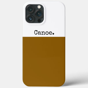 CANOE Modern Golden Brown White Colour Block iPhone 13 Pro Max Case