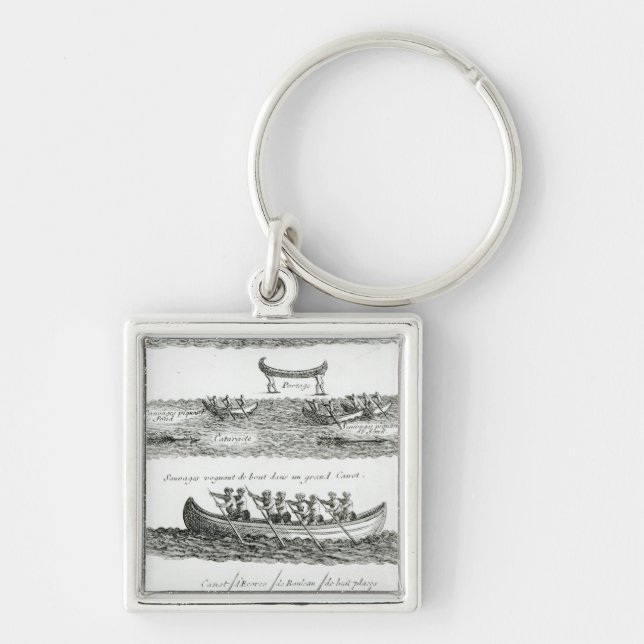Canoe of the Iroquois Keychain (Front)