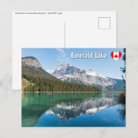 Canoe on famous Emerald Lake - Yoho NP, Canada