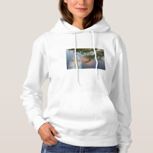 Canoe on lake at sunset, Canada Hoodie