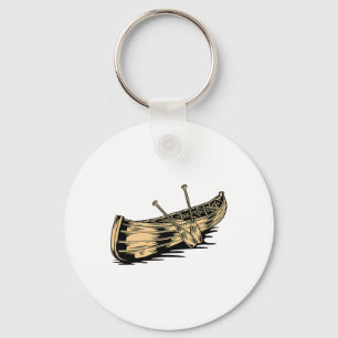 Canoe Paddle Funny Canoeing Kayaking Boating Boat Keychain