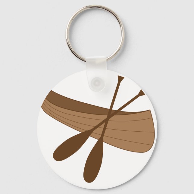 Canoe & Paddles Keychain (Front)