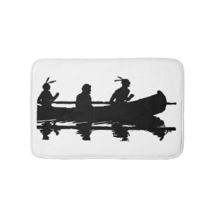 Canoe Silhouette Bath Mat