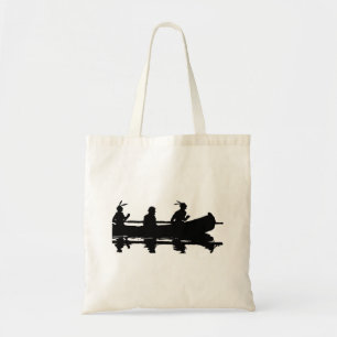 Canoe Silhouette Tote Bag
