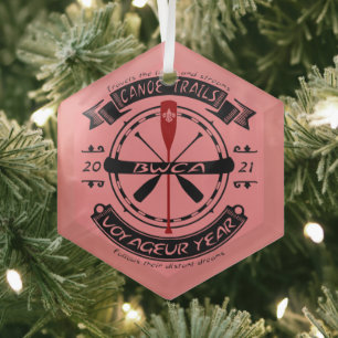 Canoe Trails Hex Ornament 2022