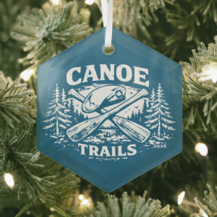 Canoe Trails Hex Ornament 2026