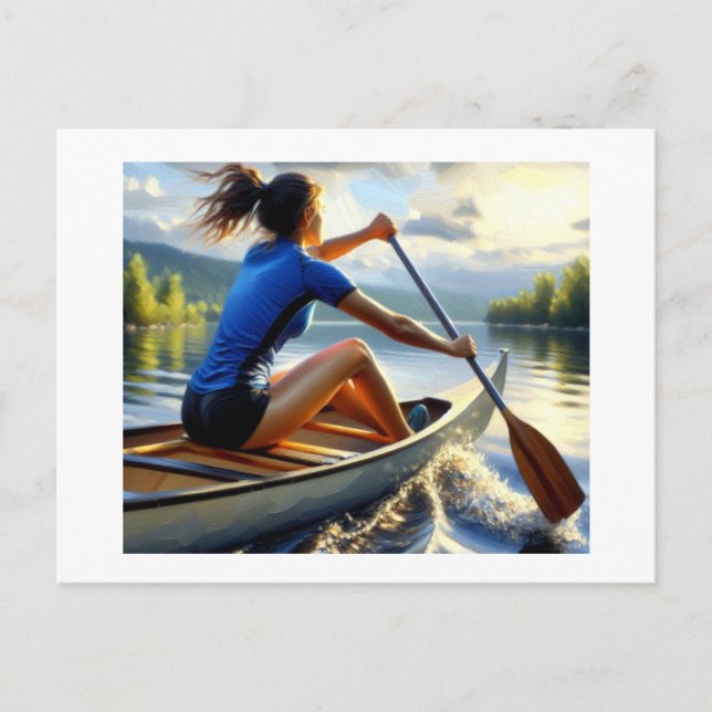 Canoe Trip,  Postcard (Front)