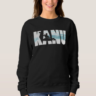 Canoe Vintage Waves Water Sports Sweatshirt