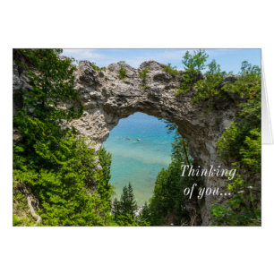 Canoeing At Arch Rock Thinking Of You Card