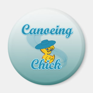 Canoeing Chick #3 Magnet