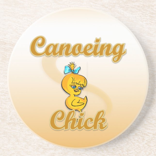 Canoeing Chick Coaster (Front)
