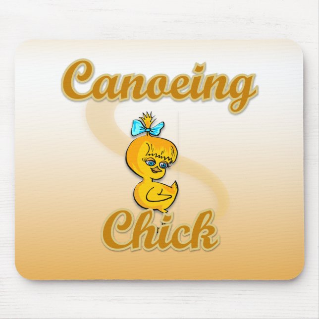 Canoeing Chick Mouse Pad (Front)