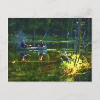 Canoeing in the Adirondacks Postcard
