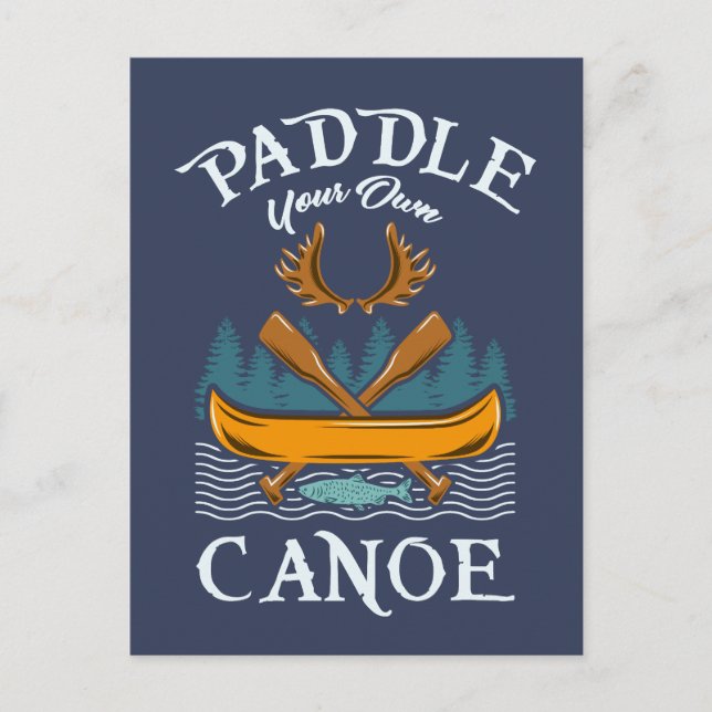 Canoeing Kayaking Gift Postcard (Front)