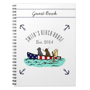 Canoeing Labrador Beach House Guest Book