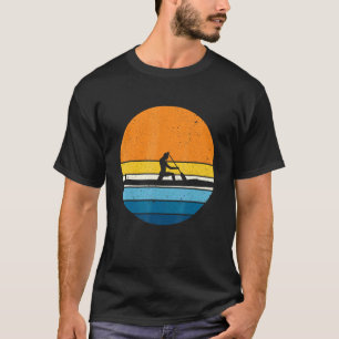Canoeing Sports Retro Vintage Sunset Canoeist Cano T-Shirt