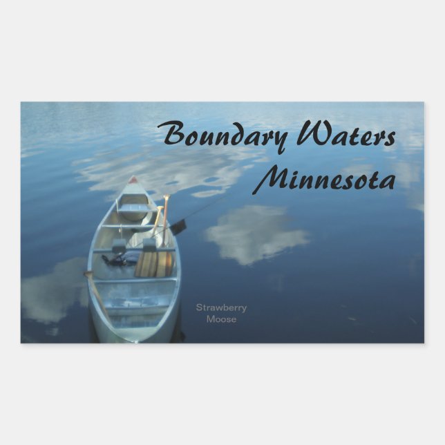 Canoeing the Boundary Waters v.1 Sticker (Front)