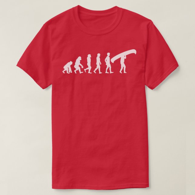 Canoeists Canoeing Canoeing Canoe Evolution T-Shirt (Design Front)