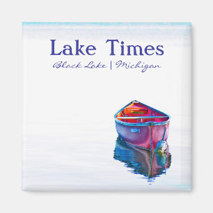 Canoeist's Evening calm Magnet