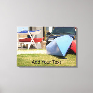 Canoes And Kayaks by Shirley Taylor Canvas Print