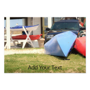 Canoes And Kayaks by Shirley Taylor Photo Print