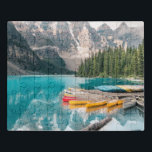 Canoes on Moraine Lake Banff National Park Canada Jigsaw Puzzle<br><div class="desc">This stunning jigsaw puzzles features colourful reflections of canoes on the water of Moraine Lake in the Banff National Park,  Canada.
#morainelake #lake #moraine #banff #nattionalpark #canada #scenic #travel #vacation #outdoors #mountains #alberta #lakelouise #jigsaw #puzzle #jigsawpuzzle #gifts #fun #stockingstuffers #reflections #games #landscape #nature #canoes #sports #activities #active #exercise #fitness</div>