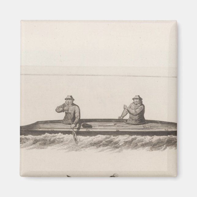 Canoes, Oonalashka, Alaska Magnet (Front)