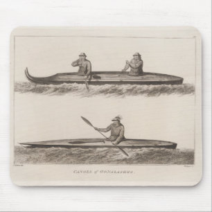 Canoes, Oonalashka, Alaska Mouse Pad