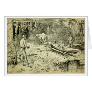 Canoing dans les bois du nord